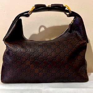 Gucci GG signature Horsebit Hobo